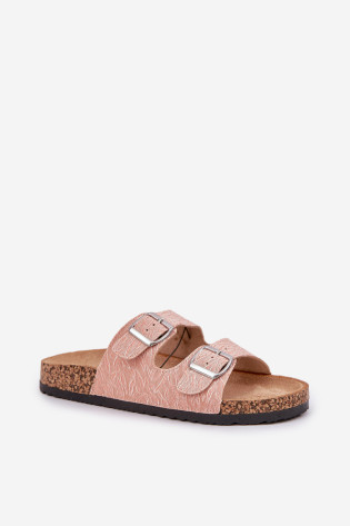 Audinys Flip-Flops su kamštiniais padais su sagtimis Pink Atera 2