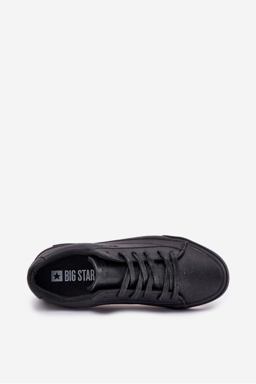 Vyriški klasikiniai žemi sportbačiai Eco Leather Big Star NN174252 juodi