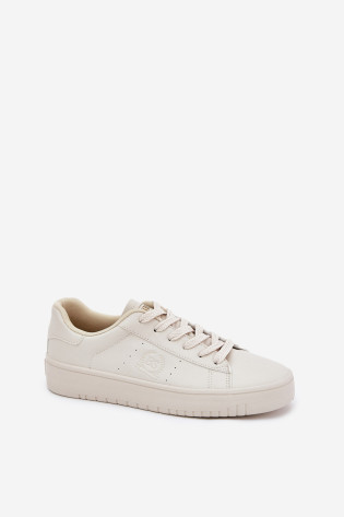 Žemi moteriški sportbačiai, pagaminti iš ekologiškos odos Big Star NN274578 Beige 2