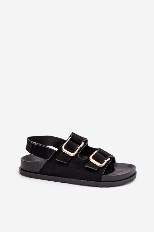Moteriški sandalai su sagtimis Black Seladith