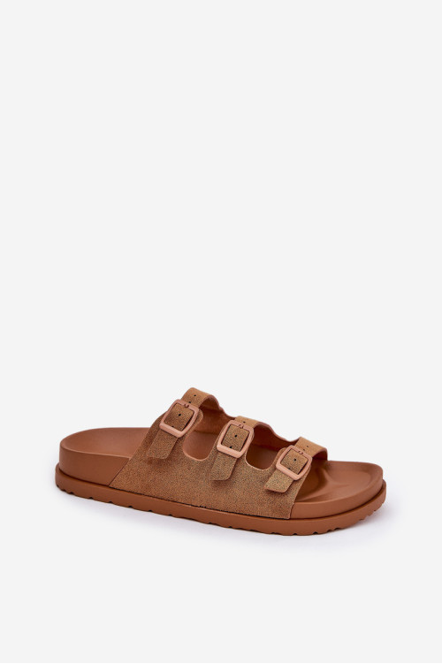 Moteriškos šlepetės su petnešėlėmis ir sagtimis Camel Uliri
