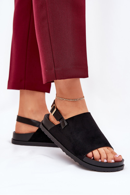 Moteriški basutės Eco Suede Platform Black Migola