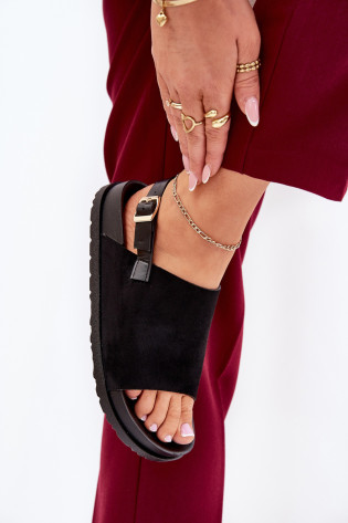 Moteriški basutės Eco Suede Platform Black Migola