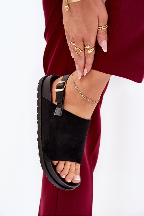 Moteriški basutės Eco Suede Platform Black Migola