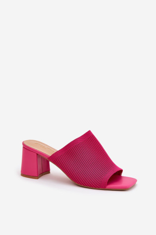 Moteriškos šlepetės su kulnais Fuchsia Wenilan 2