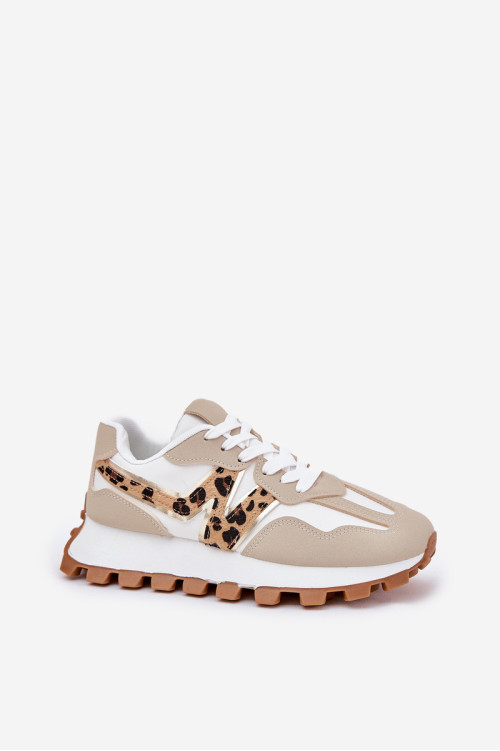 Sportiniai bateliai Moteriški Leopard Beige Kalelia