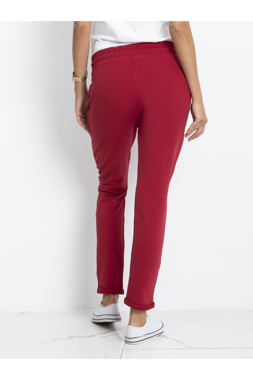 Sportinės kelnės-RV-DR-3698.09X-bordo