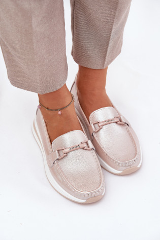 Moteriški odiniai mokasinai S.Barski GR51-598 Pearl Pink