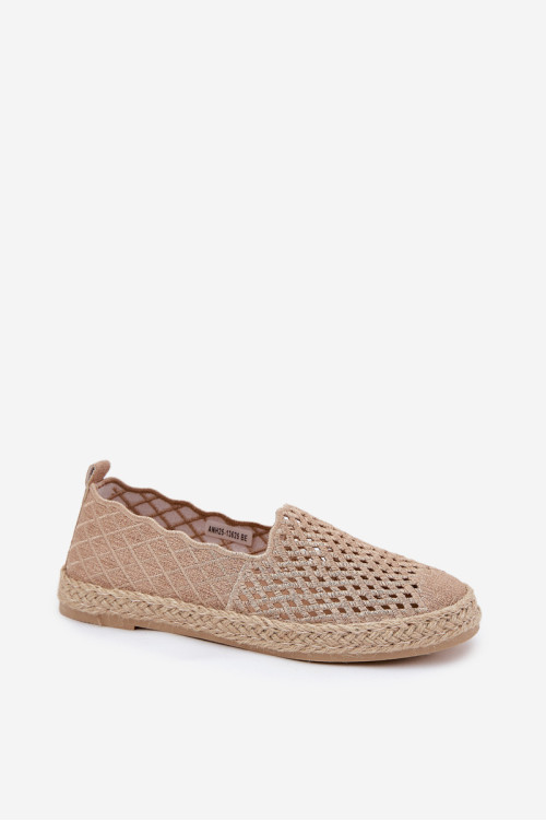 Moteriškos espadrilės su pynėmis Vinceza 13625 Beige