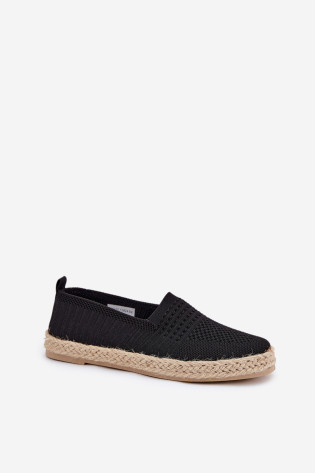 Moteriškos espadrilės su pynėmis Vinceza 13624 Juoda 2