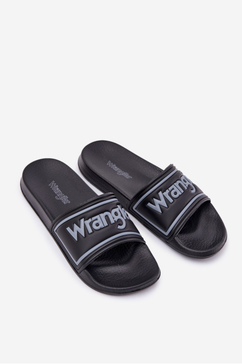 Vyriškos šlepetės WRANGLER AVERELL SLIDER MEN LOW 20251042.25Y juodos
