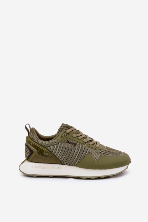 Vyriški sportbačiai ant platformos Big Star RR174360 Hi-Poly System Khaki