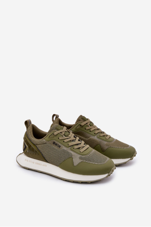 Vyriški sportbačiai ant platformos Big Star RR174360 Hi-Poly System Khaki