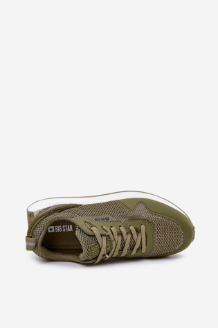 Vyriški sportbačiai ant platformos Big Star RR174360 Hi-Poly System Khaki