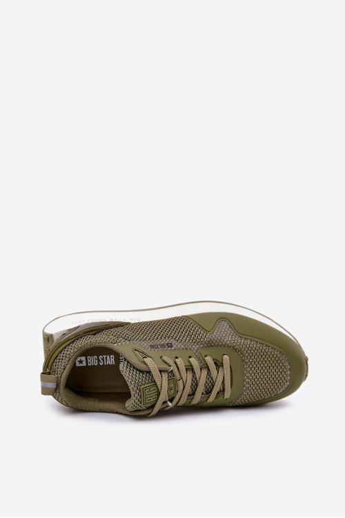Vyriški sportbačiai ant platformos Big Star RR174360 Hi-Poly System Khaki