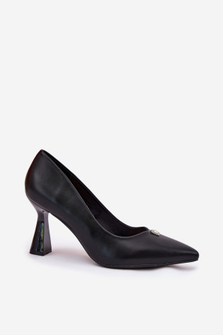 Elegantiški siurbliai ant platėjančios Stiletto Vinceza 62222 juodos spalvos 2