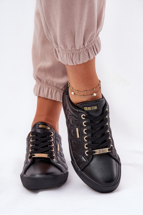 Moteriški sportbačiai Eco Leather Big Star RR274323 Juodi