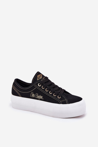 Moteriškų sportbačių medžiaga ant platformos Lee Cooper LCW-25-31-3431L juoda 2
