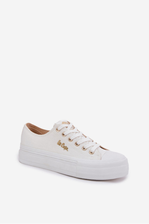 Moteriški sportbačiai ant platformos Lee Cooper LCW-25-02-3289 balti