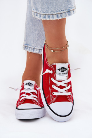Lee Cooper moteriški drobiniai sportbačiai LCW-25-02-3298L raudoni