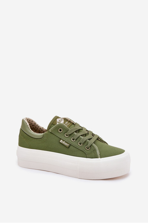 Moteriški sportbačiai ant platformos Lee Cooper LCW-25-31-3449L žalia