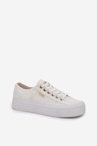 Lee Cooper LCW-25-31-3438L moteriški nėriniuoti sportbačiai balti 2