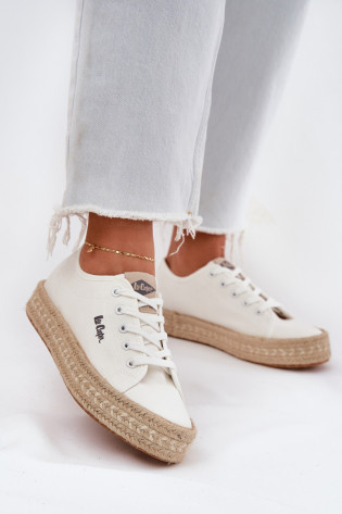 Lee Cooper LCW-25-44-3217 moteriški suvarstomi sportbačiai balti
