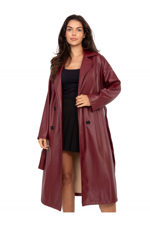 Paltas, bordo spalvos
