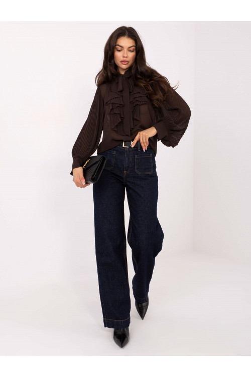 Marškiniai, tamsiai rudi