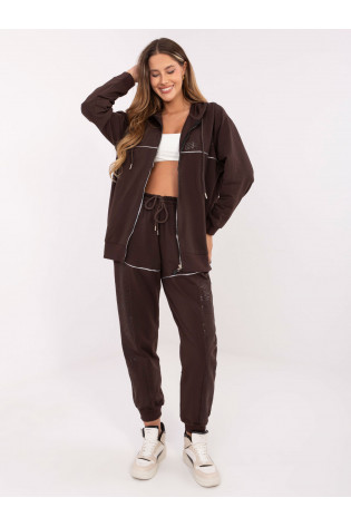 Komplektas, tamsiai rudas