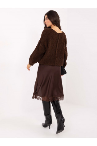 Megztinis, tamsiai rudas