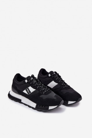 Lee Cooper vyriški platforminiai sportbačiai LCJ-25-03-3378M juodi 2