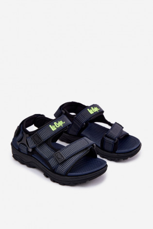 Lee Cooper vaikiškos basutės LCW-25-34-3569K tamsiai mėlynos 2
