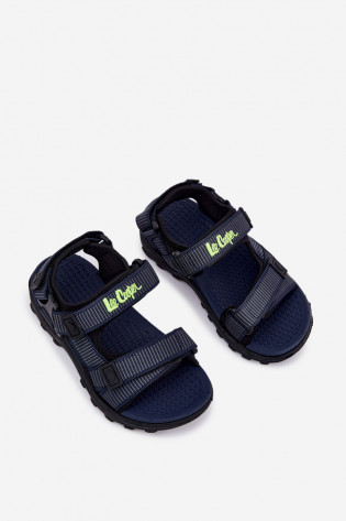 Lee Cooper vaikiškos basutės LCW-25-34-3569K tamsiai mėlynos
