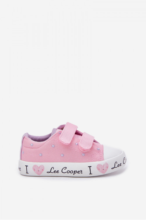 Lee Cooper mergaitiški sportbačiai su Velcro juostele LCW-25-02-3265K rožiniai