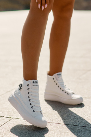 Lee Cooper moteriški sportbačiai su platforma LCW-25-44-3209L balti 2