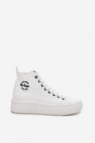 Lee Cooper moteriški sportbačiai su platforma LCW-25-44-3209L balti