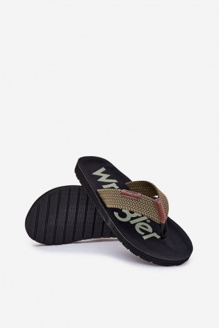 WRANGLER ZANE VYRIŠKI ŽEMI ŠLEPETĖS 20251044.20251044.57B Žalios