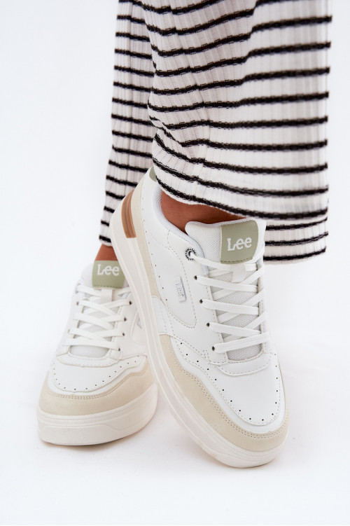 Moteriški platforminiai sportbačiai LEE EMMA WOMEN LOW 50251014.04L smėlio spalvos