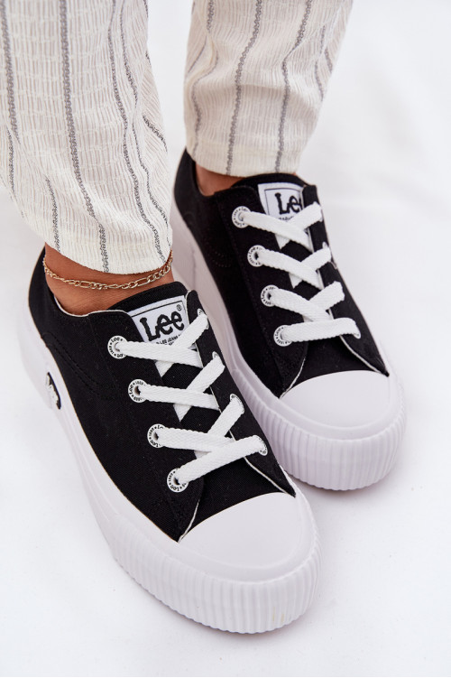 Moteriški platforminiai sportbačiai LEE ISLA C WOMEN LOW 50251001 Juodi