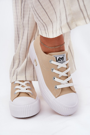 Moteriški platforminiai sportbačiai LEE ISLA C WOMEN LOW 50251001 smėlio spalvos