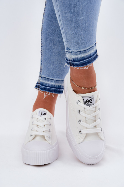 Moteriški platforminiai sportbačiai LEE ISLA C WOMEN LOW 50251001 Balta