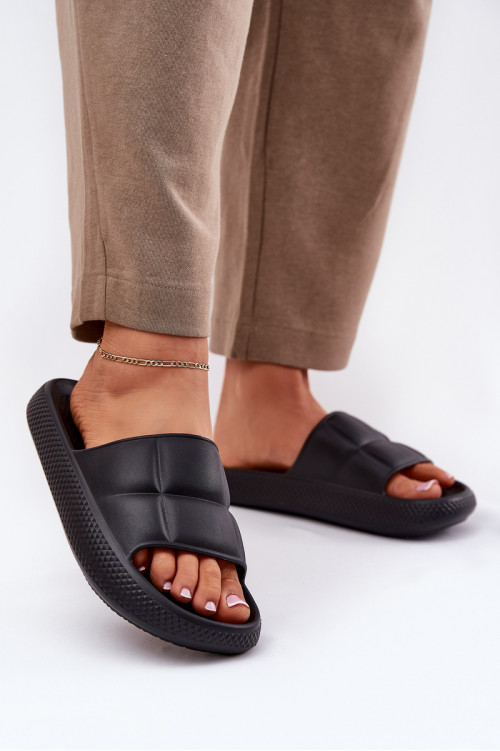 LEE MAYA SLIDER WOMEN LOW 50251016 Juodos moteriškos putplasčio šlepetės