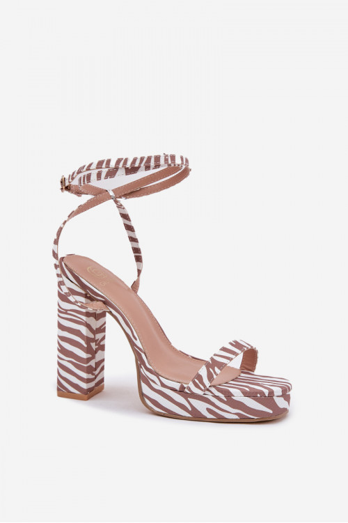 Moteriškos „Zebra Fevenne“ basutės su kulniuku