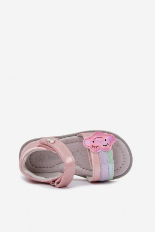 Vaikiškos basutės su Velcro užsegimu, rožinės spalvos, Orailla 2