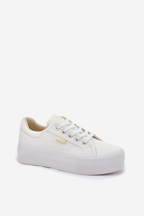 Lee Cooper LCW-25-31-3450L moteriški sportbačiai su platforma, balti
