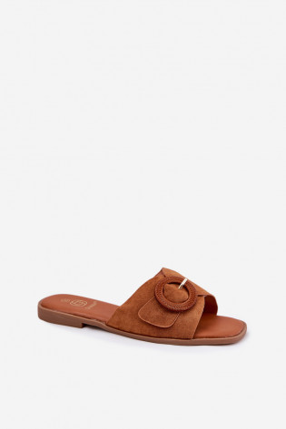 Lanoni Camel moteriškos plokščios sagties šlepetės 2