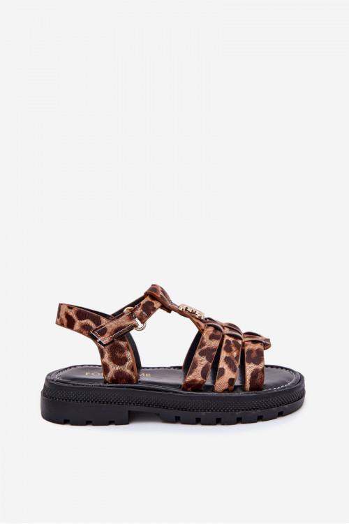 Serina mergaičių leopardo rašto basutės