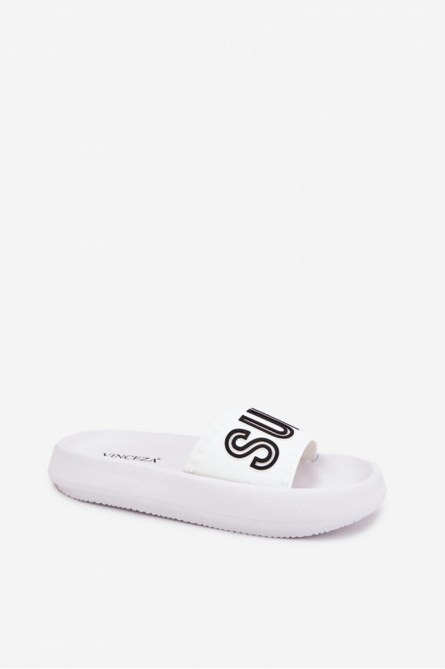 Moteriškos storapadės šlepetės SUMMER Vinceza 76051 White