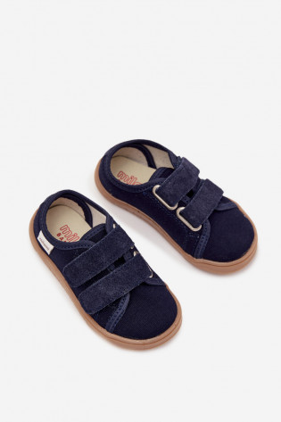 Barefoot berniukiškos šlepetės lygios, Milami, tamsiai mėlynos, Saphira 2